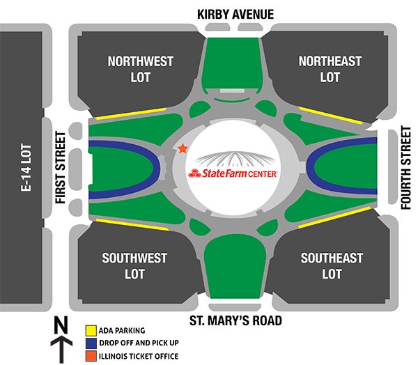 U Of I State Farm Center Seating Chart